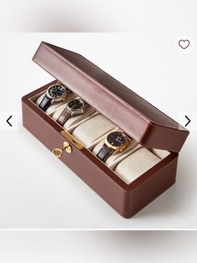 Mark and Graham CLASSIC LEATHER TOP STITCH WATCH BOX
